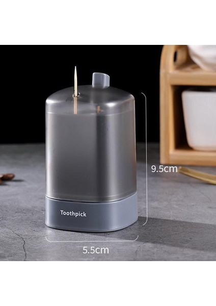 Otomatik Kürdan Kutusu Tutucu Konteyner Restoran Kürdan Dağıtıcı Gri fiyatları