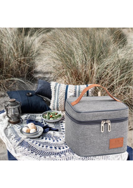 Termal Öğle Yemeği Çantası Yalıtımlı Tote Sızdırmaz Gıda Organizatör Piknik Yetişkin 17X17X14 cm Için(Yurt Dışından) fırsatları