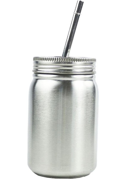 Mason Kavanoz / Kapakları ve Payet Içme Kupası Seyahat Kupalar 500 ml Çift Duvar