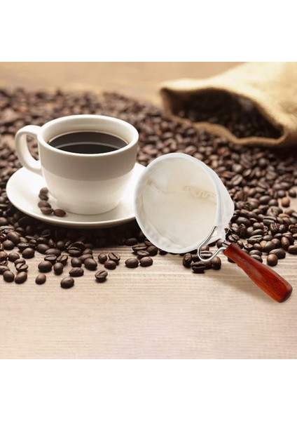 Ahşap Saplı Yedek Bez Kahve Filtresi 86MM (Yurt Dışından) indirimleri