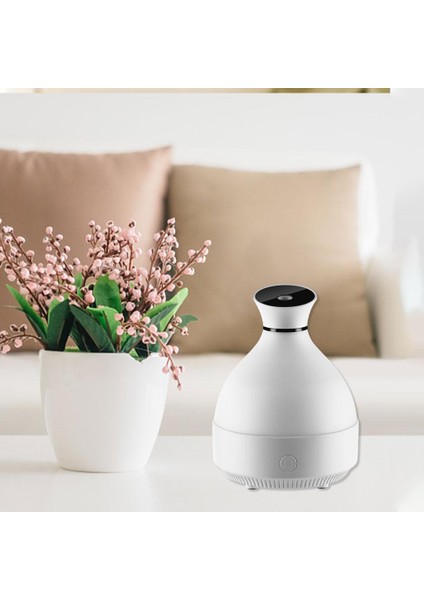 LED Hava Nemlendirici Elektrikli Ahşap Tahıl Ultrasonik 7-Renkli Aroma Difüzör Beyaz indirimleri