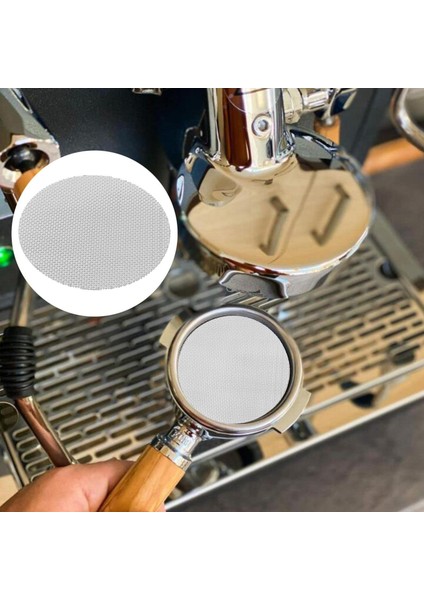 Paslanmaz Çelik Kahve Filtresi Ekran Filtresi Mesh Kahve Makinesi Parçaları Için 53.5mm 1mm Kalınlığında modelleri