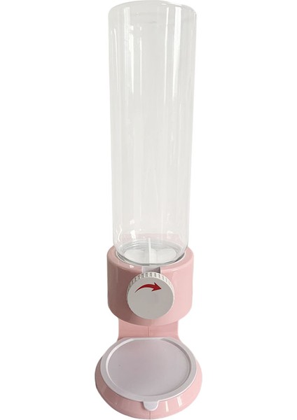 Plastik Tahıl Dispenser Konteyner Şeker Fındık Pirinç Ev Pembe