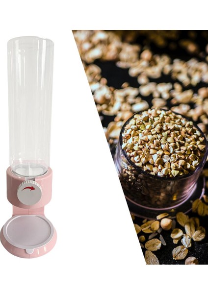 Plastik Tahıl Dispenser Konteyner Şeker Fındık Pirinç Ev Pembe fırsatları