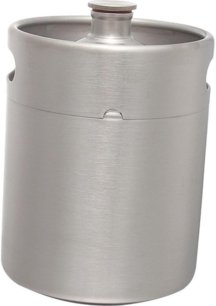 Paslanmaz Çelik Growler Mini Keg Stil Growler Mutfak Restoran 2l Için
