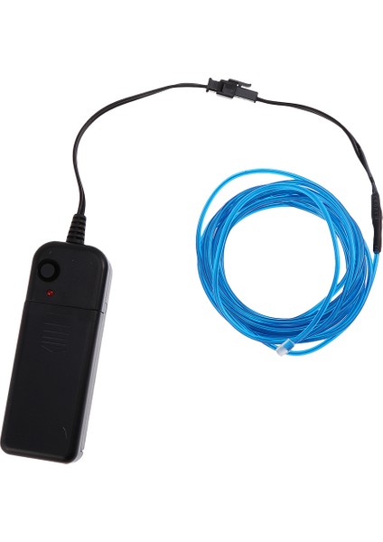 Lüminesans Neon LED Işıkları Glow El Tel Dize 5 Metre Mavi