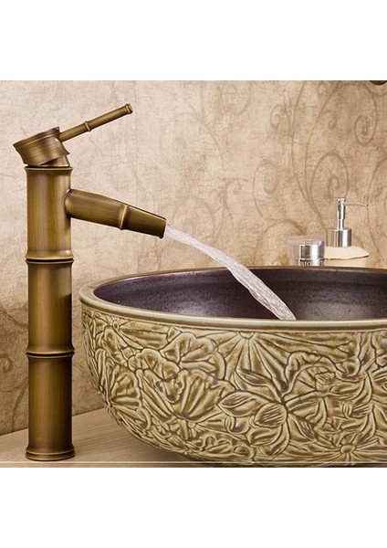 Vintage Tek Kolu Pulldown Mutfak Bataryası Banyo Bataryası, Pirinç Mutfak Lavabo Bataryaları, Yağ Ovuşturdu Bronz Crevasse (Yurt Dışından)