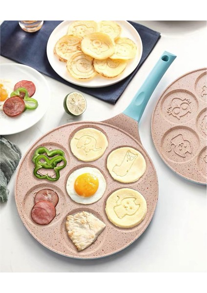 Kahvaltı Yapımcısı Yumurta Şekillendirici Ocak Yapışmaz Fantastik Yumurta Krep Pans Mavi