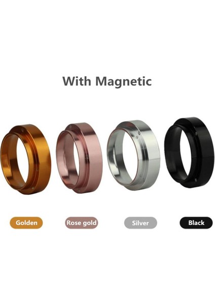 58MM Portafilters Gümüş Için Alüminyum Kahve Dozaj Dozaj Hunisi indirimleri