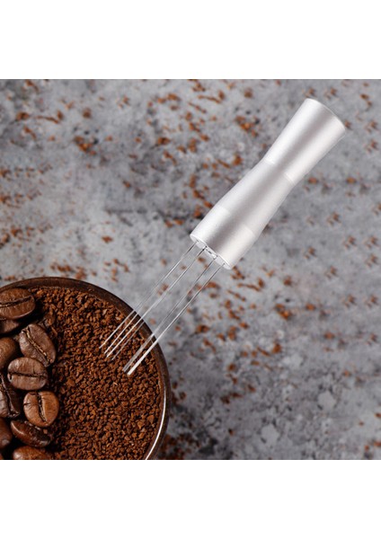 Iğne Stil Kahve Damızlık Distribütörü Espresso El Karıştırıcı Aracı Ev Gümüş Için indirimleri