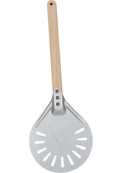 Pizza Peel Metal Pizza Mutfak Kaynağı Için Ahşap Kolu ile Metal 7 Inç 40 cm