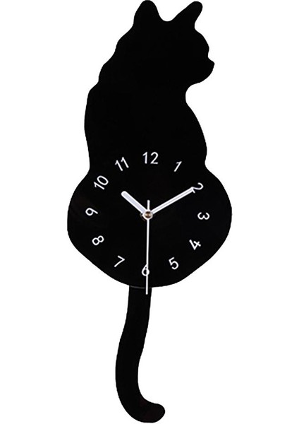 Kuyruk Salıncak Duvar Saati Modern Oturma Odası Ev Dekor Sessiz Izle 170X430MM
