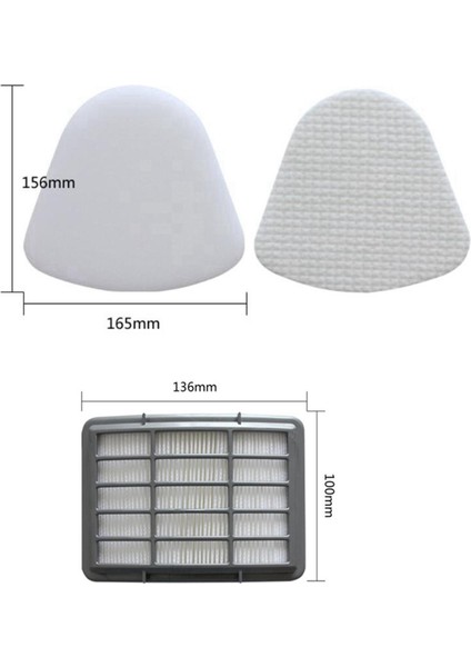 Shark NV350 NV356 NV370 UV500 UV550 Için 1 Adet Temizleme Hepa Yedek Filtre modelleri