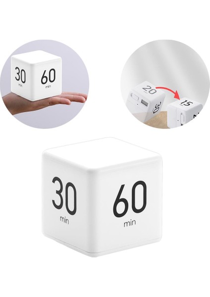 Küp Zamanlayıcı Dijital Zamanlayıcı Pişirme Zamanlayıcı W / LED Ekran 15-20-30-60 Min indirimleri