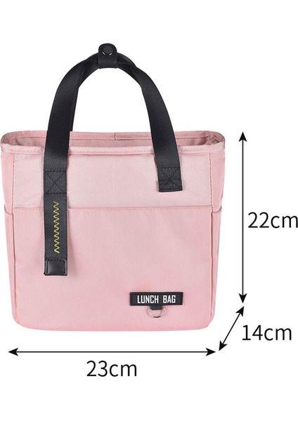 Termal Yalıtımlı Öğle Yemeği Çantası Çanta Kılıfı Gıda Depolama Konteyner Pembe fiyatları