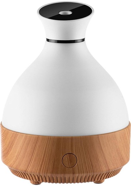 LED Hava Nemlendirici Elektrikli Ahşap Tahıl Ultrasonik 7-Renkli Aroma Difüzör Işık Ahşap Tahıl