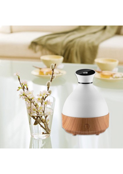 LED Hava Nemlendirici Elektrikli Ahşap Tahıl Ultrasonik 7-Renkli Aroma Difüzör Işık Ahşap Tahıl fırsatları