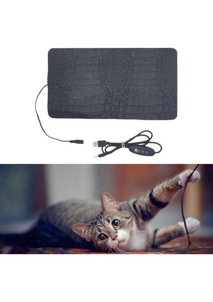 USB Sürüngen Isı Pedi Kertenkele Örümcek Kaplumbağa Için Küçük Su Geçirmez 33X18 cm