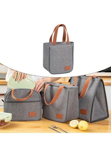 Termal Öğle Yemeği Çantası Yalıtımlı Tote Sızdırmaz Gıda Organizatör Piknik Yetişkin Için 20X14X23 cm