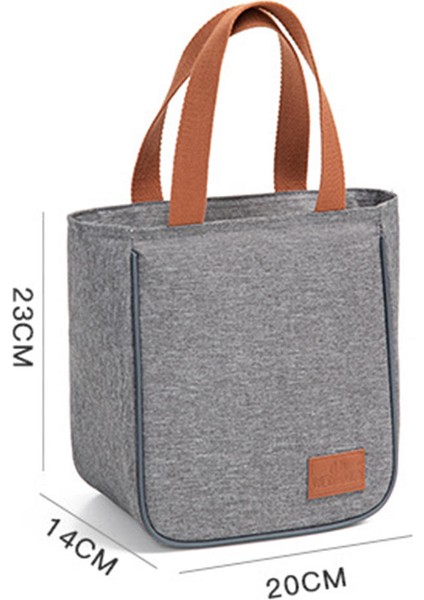 Termal Öğle Yemeği Çantası Yalıtımlı Tote Sızdırmaz Gıda Organizatör Piknik Yetişkin Için 20X14X23 cm
