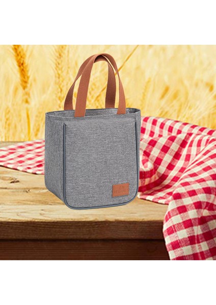 Termal Öğle Yemeği Çantası Yalıtımlı Tote Sızdırmaz Gıda Organizatör Piknik Yetişkin Için 20X14X23 cm