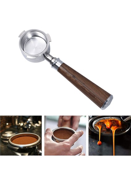 51mm Ayrılabilir Espresso Makinesi Filtresi - Ahşap (Yurt Dışından)