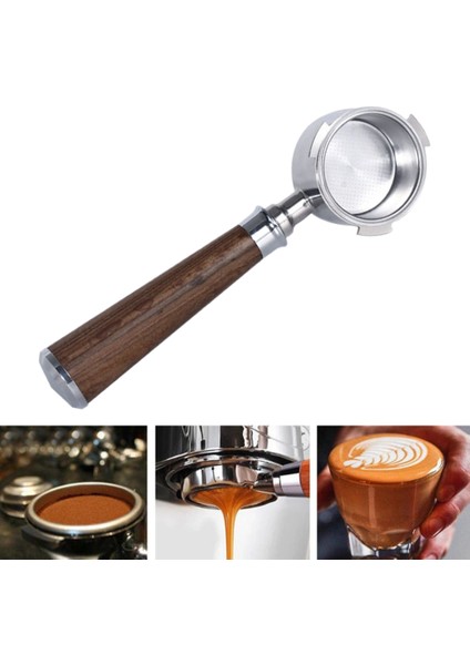 51mm Ayrılabilir Espresso Makinesi Filtresi - Ahşap (Yurt Dışından)