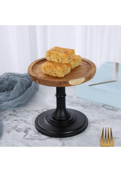 Kek Plaka Standı Servis Tabağı Yuvarlak Doğum Günü Pastası Için Düğün Dekorasyon 15 cm