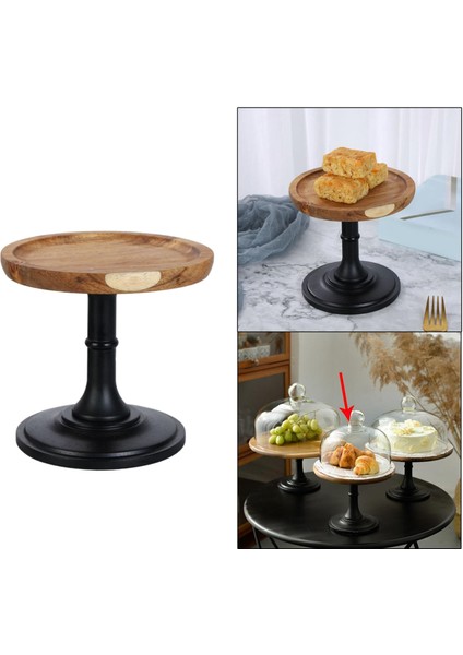 Kek Plaka Standı Servis Tabağı Yuvarlak Doğum Günü Pastası Için Düğün Dekorasyon 15 cm