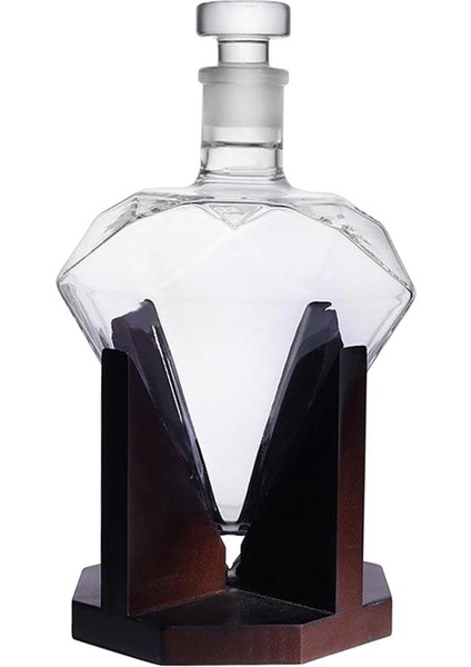 850 ml Kalp Şekli Kristal Sürahi Şarap Likörü Bourbon Şarap Pourer