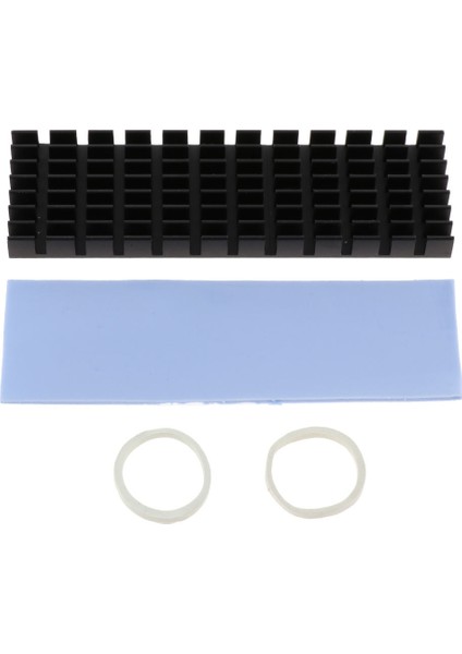 4 Parça Alüminyum M.2 2280 SSD Soğutucu Soğutma Kiti W / Silikon Termal Pad modelleri