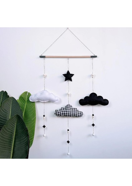Bebek Kreş Çocuk Odası Tavan Mobil Bulut ve Yıldız Garland Duş Hediye Dıy fiyatları