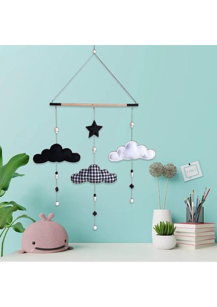 Bebek Kreş Çocuk Odası Tavan Mobil Bulut ve Yıldız Garland Duş Hediye Dıy modelleri