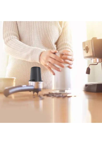 Espresso Dozu Kupası Kombinasyonu Sabotya Toz Besleyici Portafilter Mutfak 2.28 Inç Siyah indirimleri