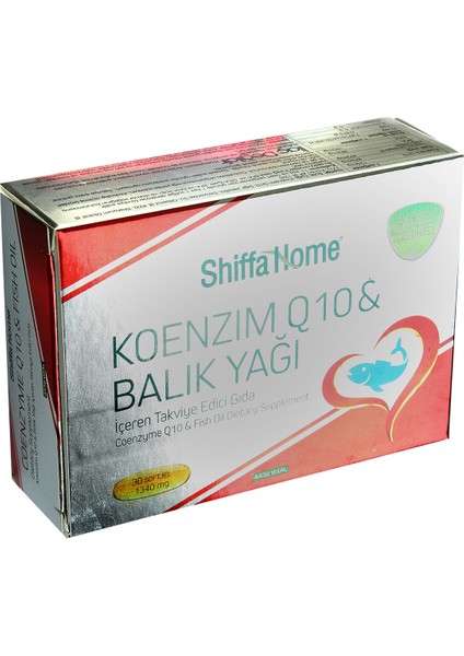 Shiffa Home Koenzim Q10 & Balık Yağı Yumuşak Jel 1340 Mg x 30 Kapsül