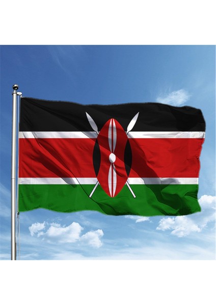 Kenya Gönder Bayrağı Raşel Kumaş 70X105 cm