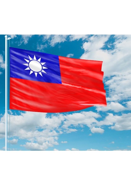 Tayvan Gönder Bayrağı Raşel Kumaş 50X75 cm