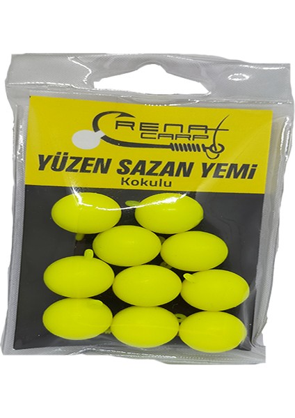 Renat Carp Yüzen Kulplu Kokulu Fluo Yeşil Top Sazan Yemi 16 mm (10 Adet) fiyatları