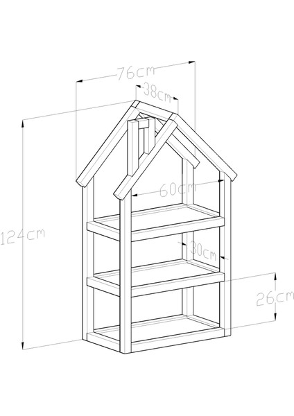 Haus Çocuk Odası Raf&kitaplık