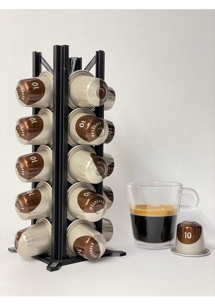 Nespresso Uyumlu Kapsül Kahve Tutucu V2 - 20 Kapsül