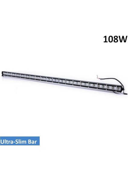 Off Road LED Bar 97 cm 108W Beyaz Işık Slim Tek Sıra