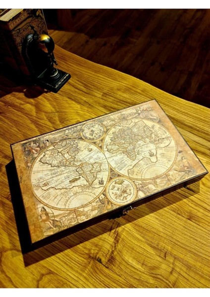 Kişiye Özel Mudo Concept Map Tavla Deri, Deri Lüx Tavla, Desenli Tavla, Haritalı Tavla, Yenigün Tavla, fiyatları