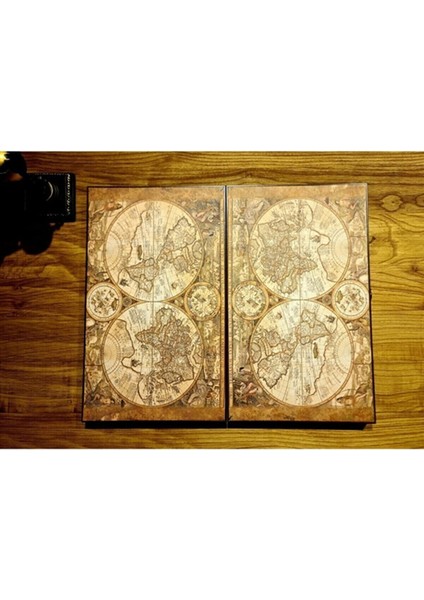 Kişiye Özel Mudo Concept Map Tavla Deri, Deri Lüx Tavla, Desenli Tavla, Haritalı Tavla, Yenigün Tavla, modelleri