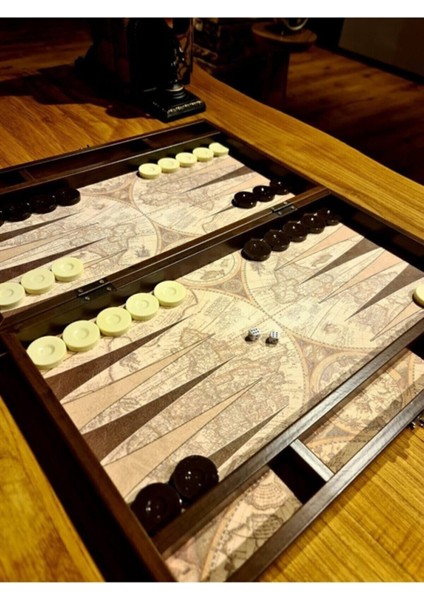 Kişiye Özel Mudo Concept Map Tavla Deri, Deri Lüx Tavla, Desenli Tavla, Haritalı Tavla, Yenigün Tavla, fırsatları