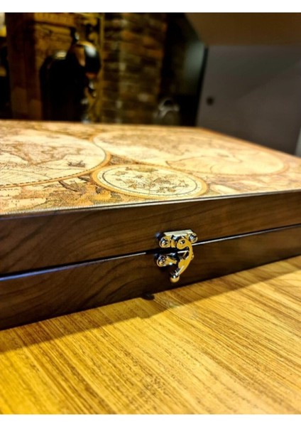 Kişiye Özel Mudo Concept Map Tavla Deri, Deri Lüx Tavla, Desenli Tavla, Haritalı Tavla, Yenigün Tavla, indirimleri