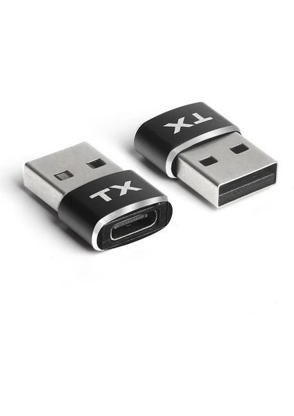 USB Type-A To Type C Çevirici Şarj ve Data Aparatı (TX-AC-U02)