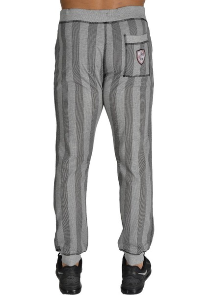 Gri Çizgili Slim Fit Eşofman Altı Stilya 807