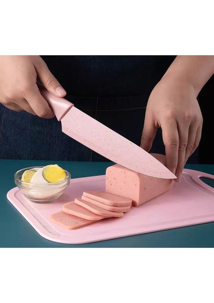 Renkli Paslanmaz Çelik Bıçak Seti - 7 Parça modelleri