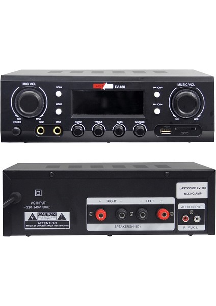 Black Wall Small Paket-2 Hoparlör ve Anfi Ses Sistemi Seti (1 ANFİ + 4 HOPARLÖR)