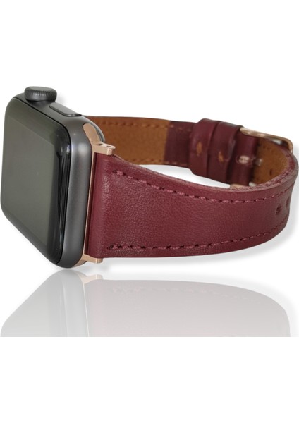Apple Watch Uyumlu Kadın Klasik Deri Kordon 38 40 41MM